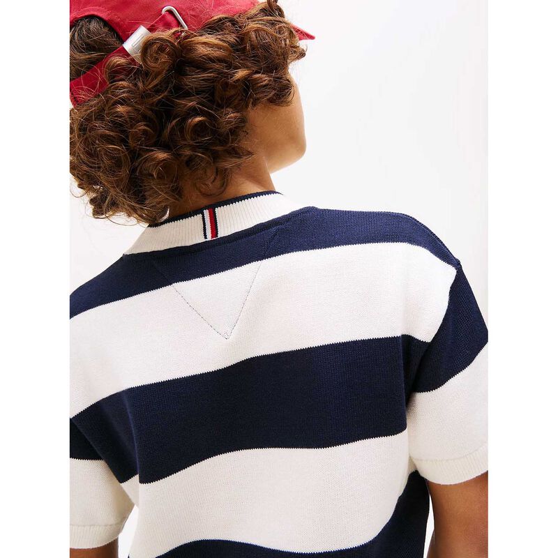 Tommy Hilfiger Rugby Stripe Sweater SS 8-10Y image number 2